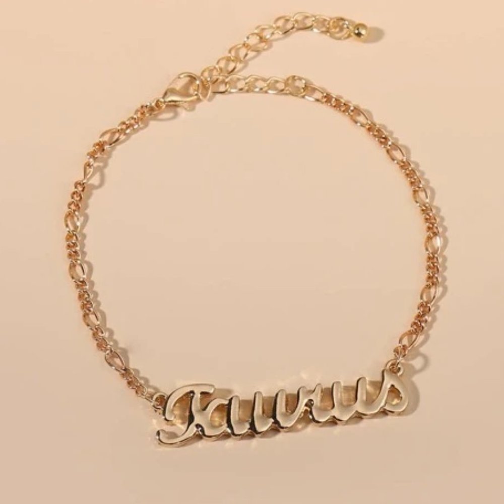 Taurus Zodiac Golden Bracelet